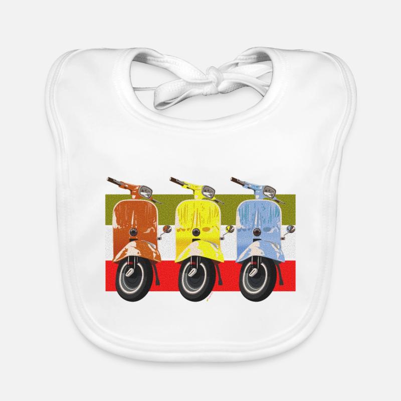 Roller - Baby Bio-Lätzchen - Weiß