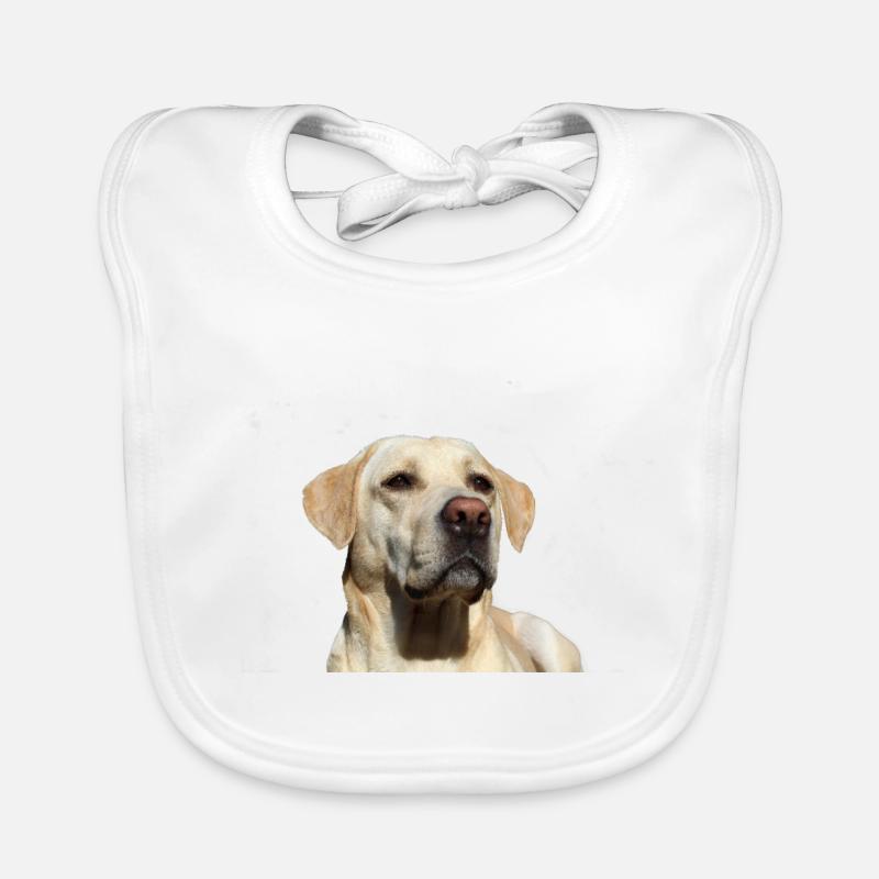 Bella Labrador Hund - Baby Bio-Lätzchen - Weiß