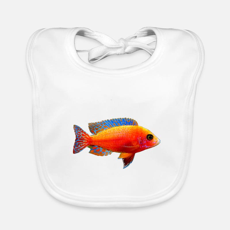Fisch bunt Baby Bio-Lätzchen