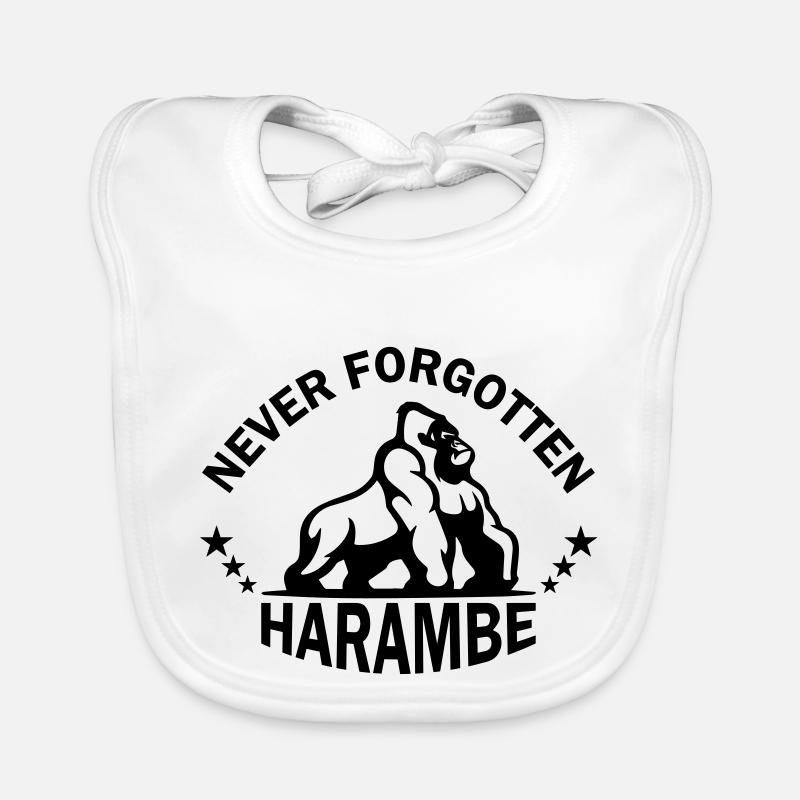 Never Forgotten Harambe Organic Baby Bibs