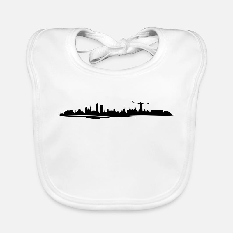 Skyline - Rio de Janeiro Baby Bio-Lätzchen