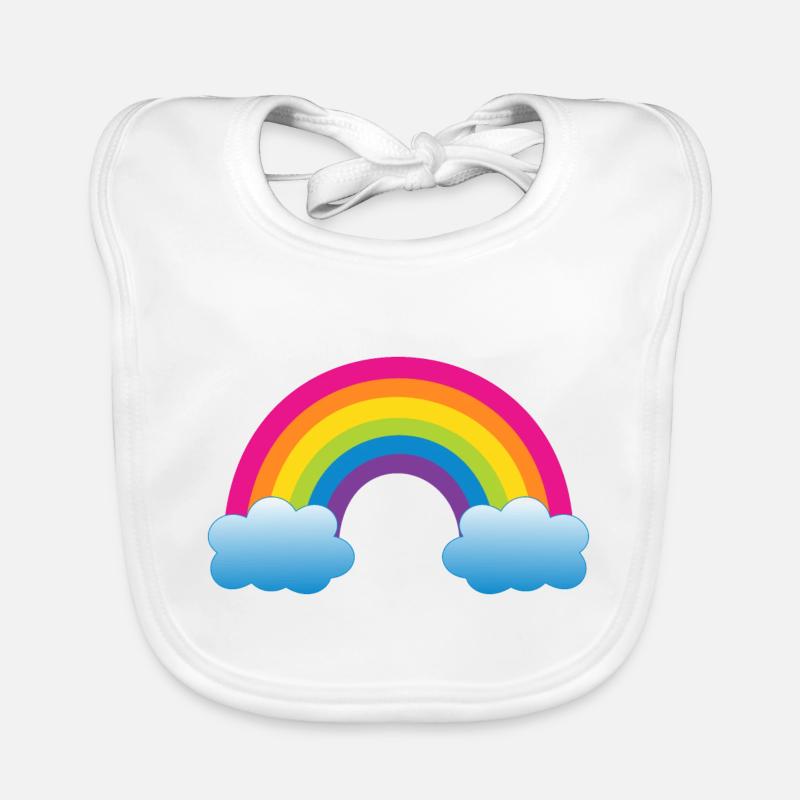Arc-en-ciel Bavoir bio Bébé