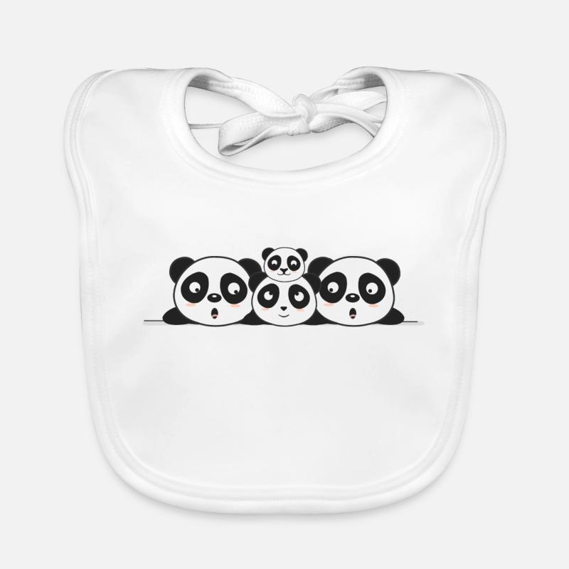 Panda enfants panda bear Bavoir bio Bébé