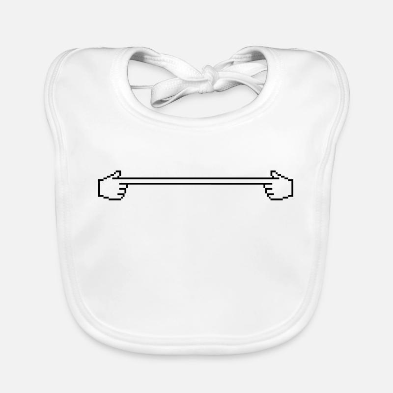Strich Hand Zeiger Baby Bio-Lätzchen
