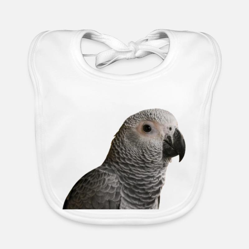 Perroquet gris Bavoir bio Bébé