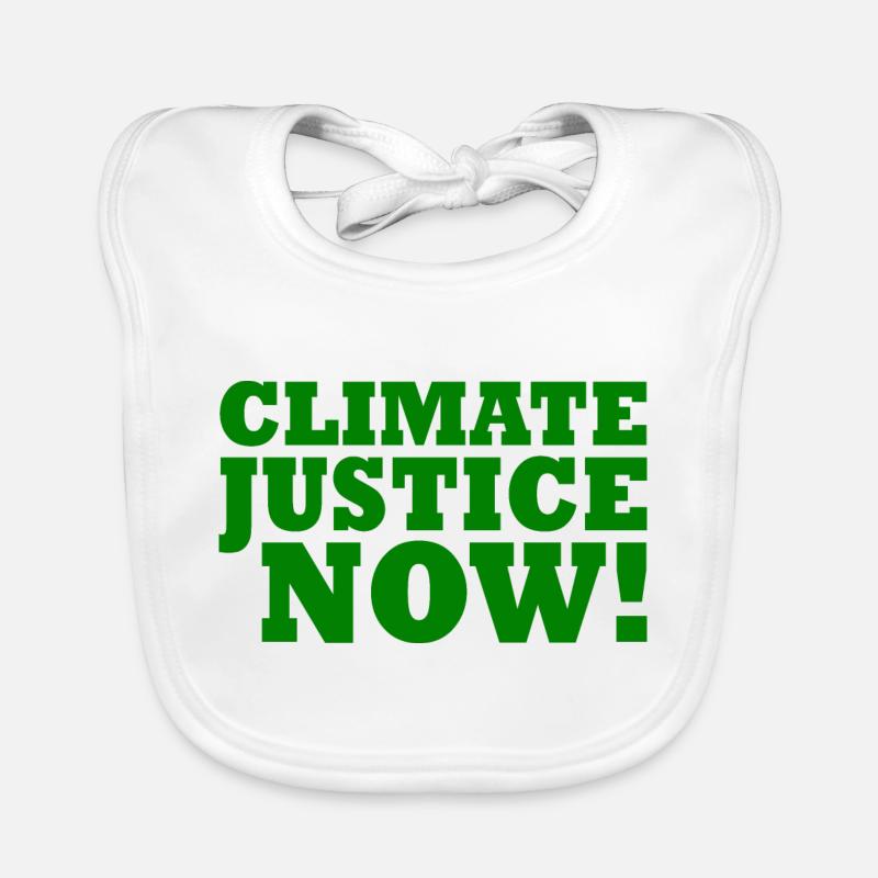 Climate justice now Bavoir bio Bébé