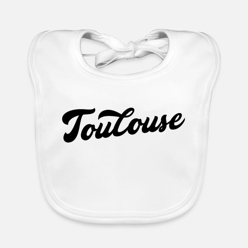 Toulouse - Bavoir bio Bébé - blanc