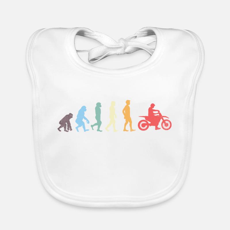 EVOLUTION MOTORRAD T-SHIRT Baby Bio-Lätzchen