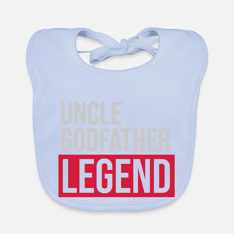 Uncle Godfather Legend Quote Organic Baby Bibs