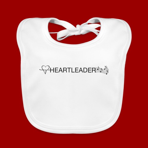 Heartleader Charity (schwarz/grau) - Baby Bio-Lätzchen
