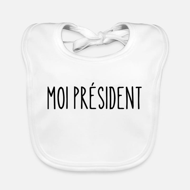 moi président Bavoir bio Bébé