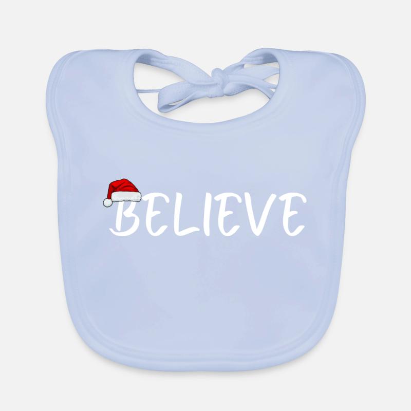 Glauben Sie an den Weihnachtsmann Baby Bio-Lätzchen