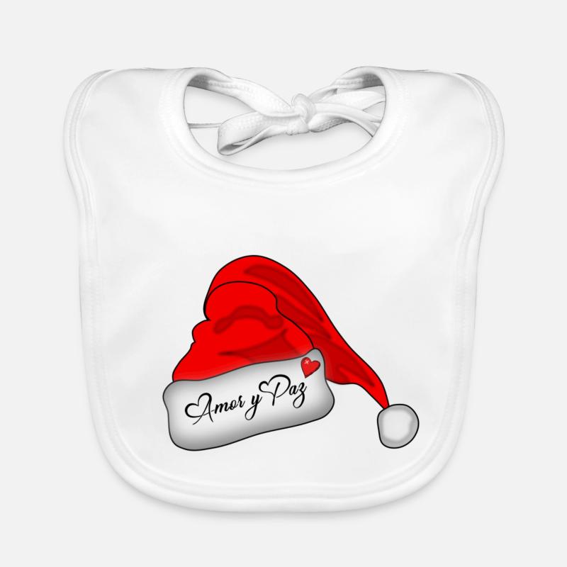 WEIHNACHTSMANN - WEIHNACHTSMANN - WEIHNACHTEN Baby Bio-Lätzchen