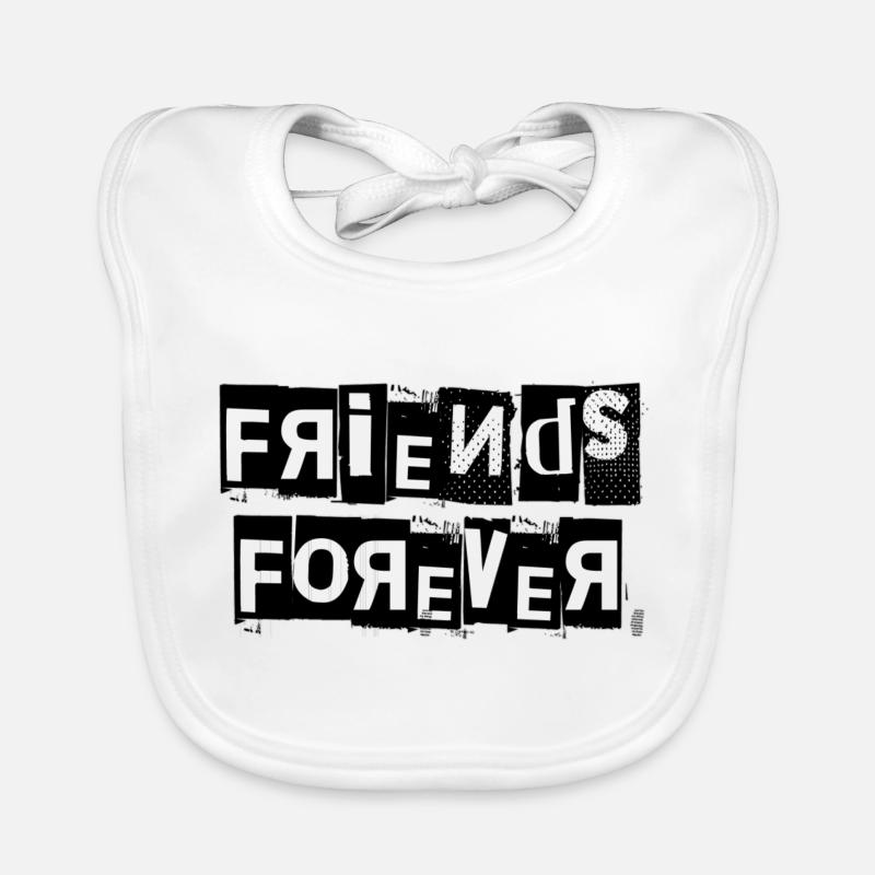friends forever 3D Organic Baby Bibs