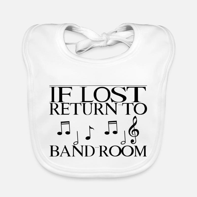 If Lost, Return To Band Room Baby Bio-Lätzchen