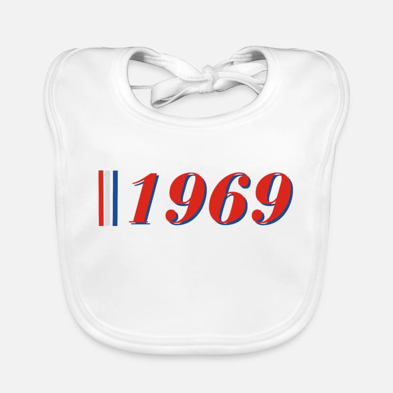 Année 1969 Bavoir bio Bébé