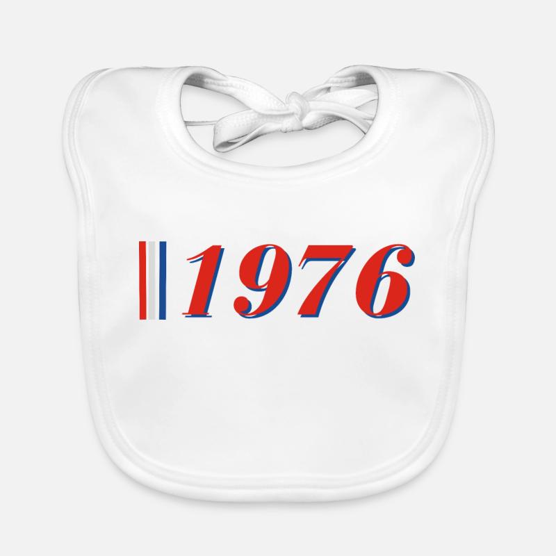 Year 1976 Organic Baby Bibs