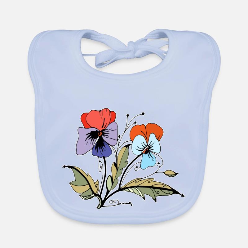 Fleur Bavoir bio Bébé