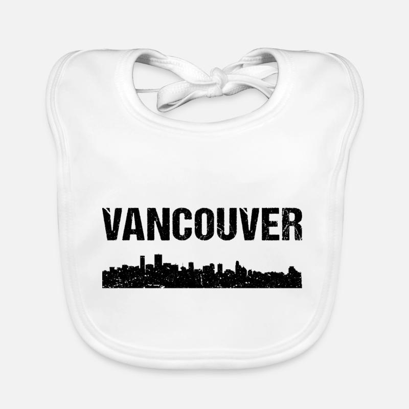 Vancouver Skyline Baby Bio-Lätzchen