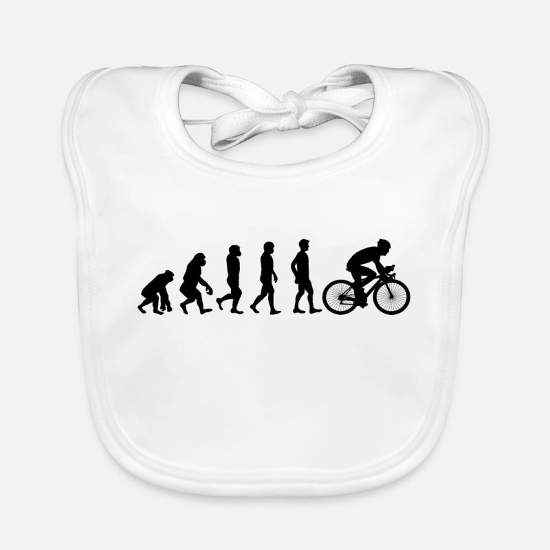 Bike Evolution black Organic Baby Bibs