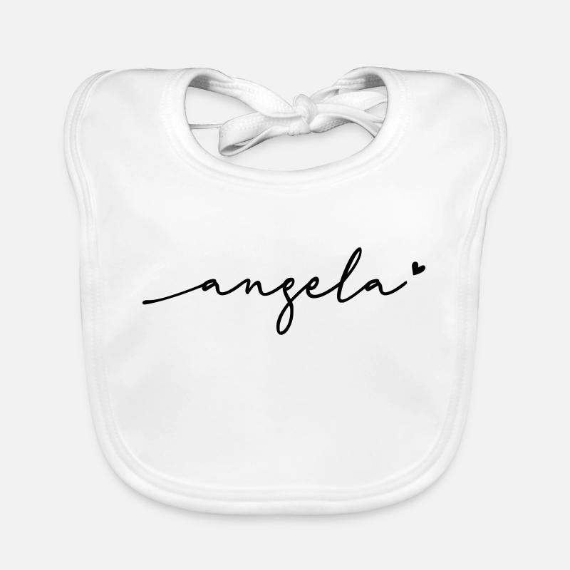 Angela Schreibschrift Name Baby Bio-Lätzchen