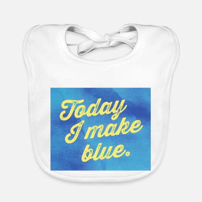 Today I make blue Baby Bio-Lätzchen