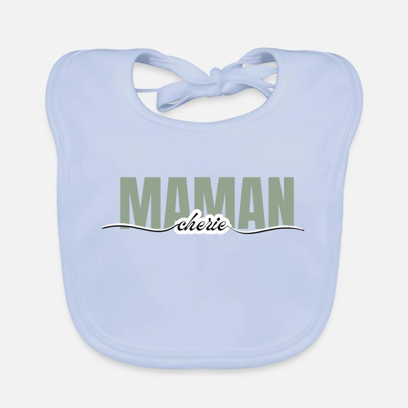 maman chérie -cadeau maman Bavoir bio Bébé