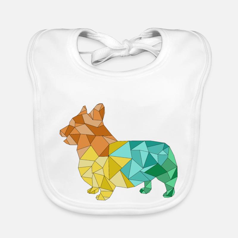 CORGI géométrique coloré Bavoir bio Bébé