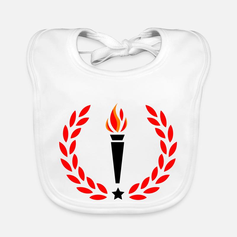 Fire Torch Organic Baby Bibs