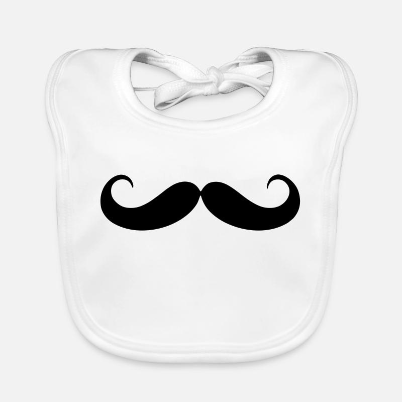 Moustache Bavoir bio Bébé