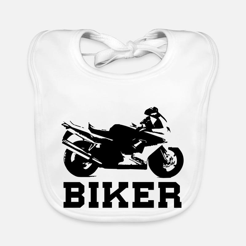 Mottorrad Biker Organic Baby Bibs