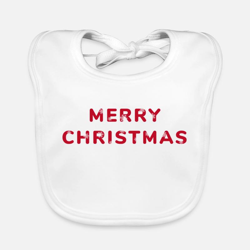 Joyeux Noël : style festif Bavoir bio Bébé