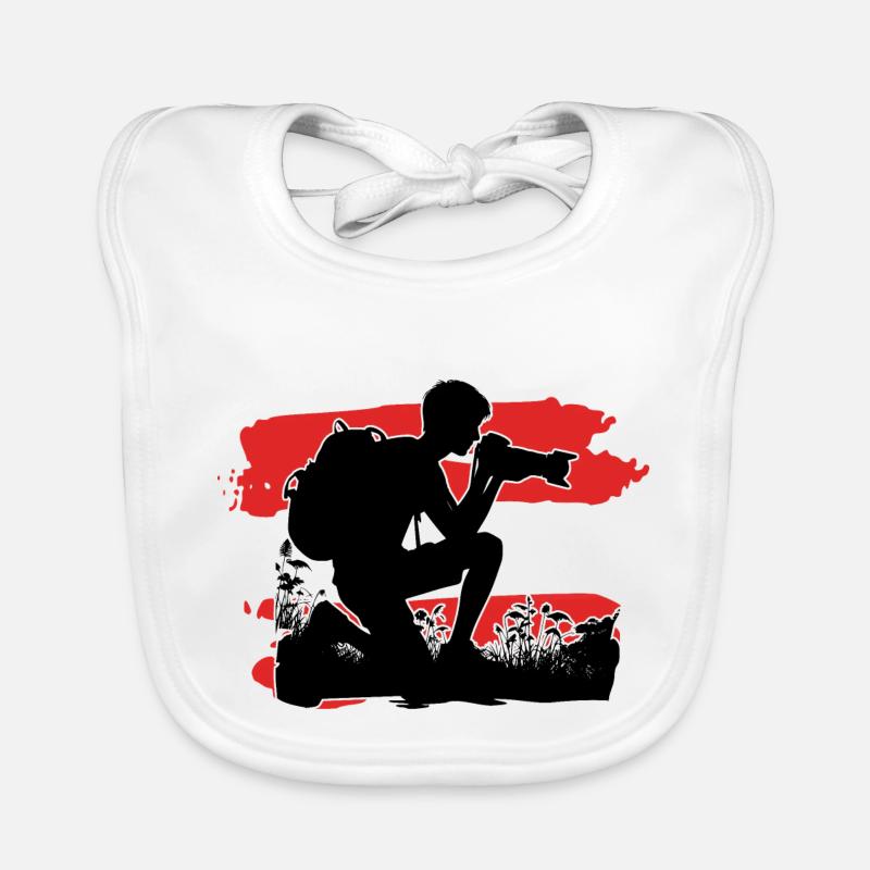 Austria Flag Photographer Organic Baby Bibs