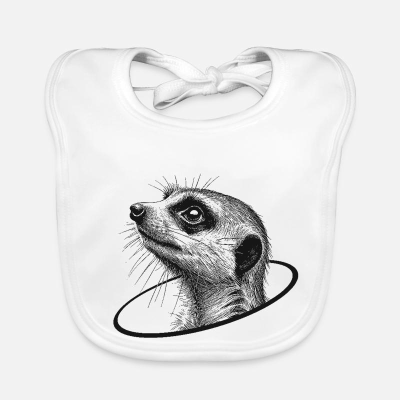 Erdmännchen Baby Bio-Lätzchen