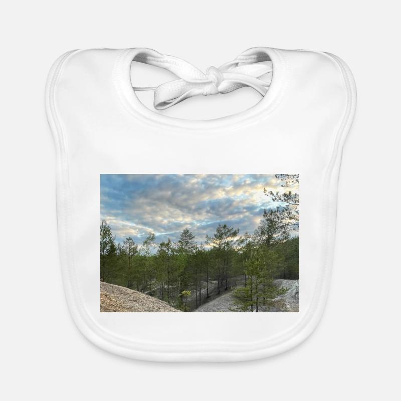 Cielo blu Bavaglino ecologico per neonato