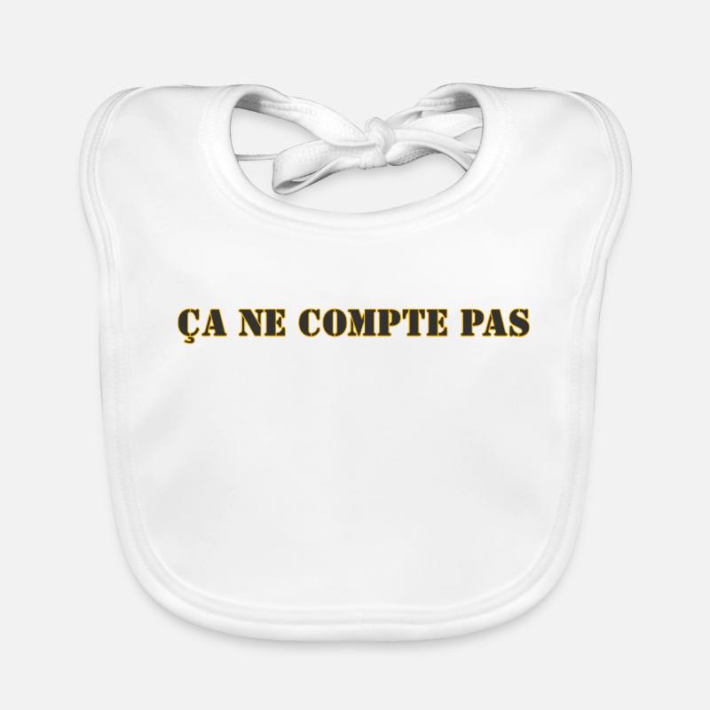 ÇA NE COMPTE PAS Bavoir bio Bébé