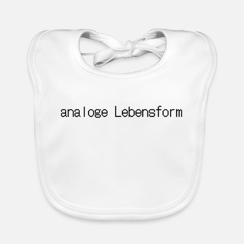 analoge Lebensform - Baby Bio-Lätzchen - Weiß