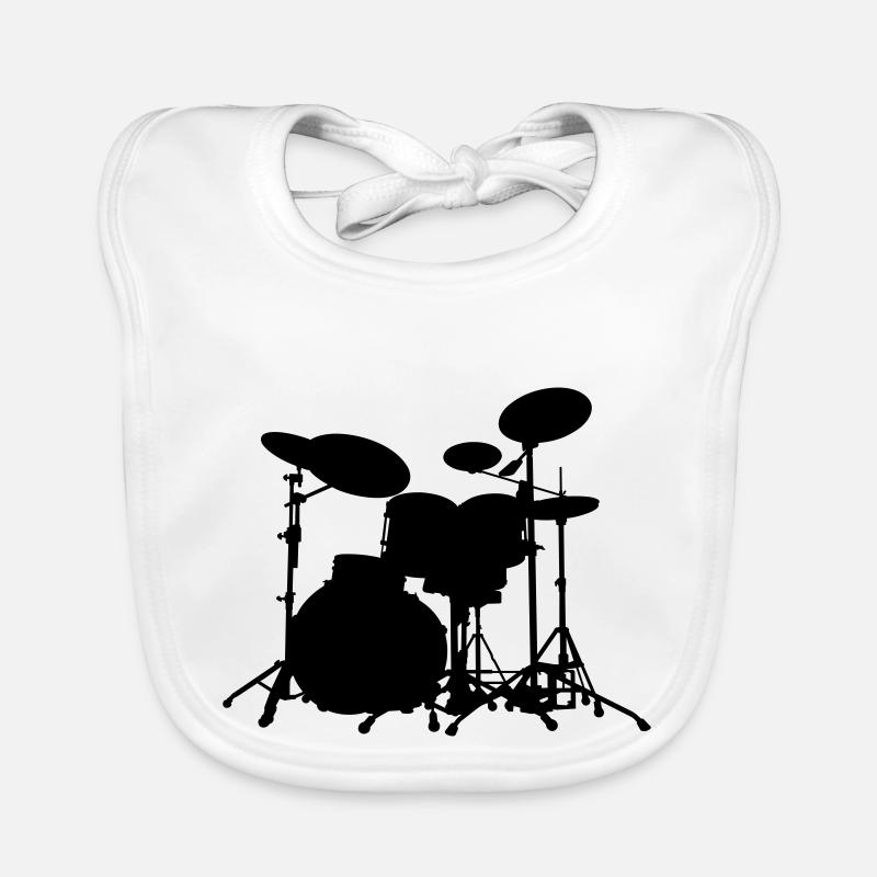 Schlagzeug - Drums Baby Bio-Lätzchen