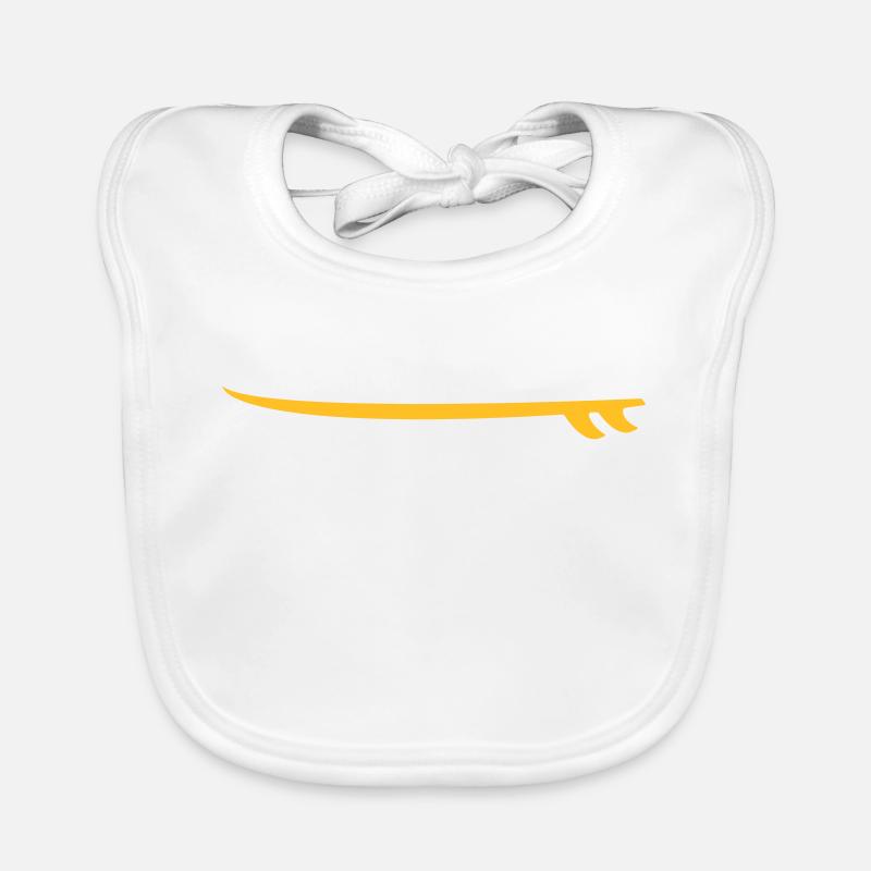Surfboard Organic Baby Bibs