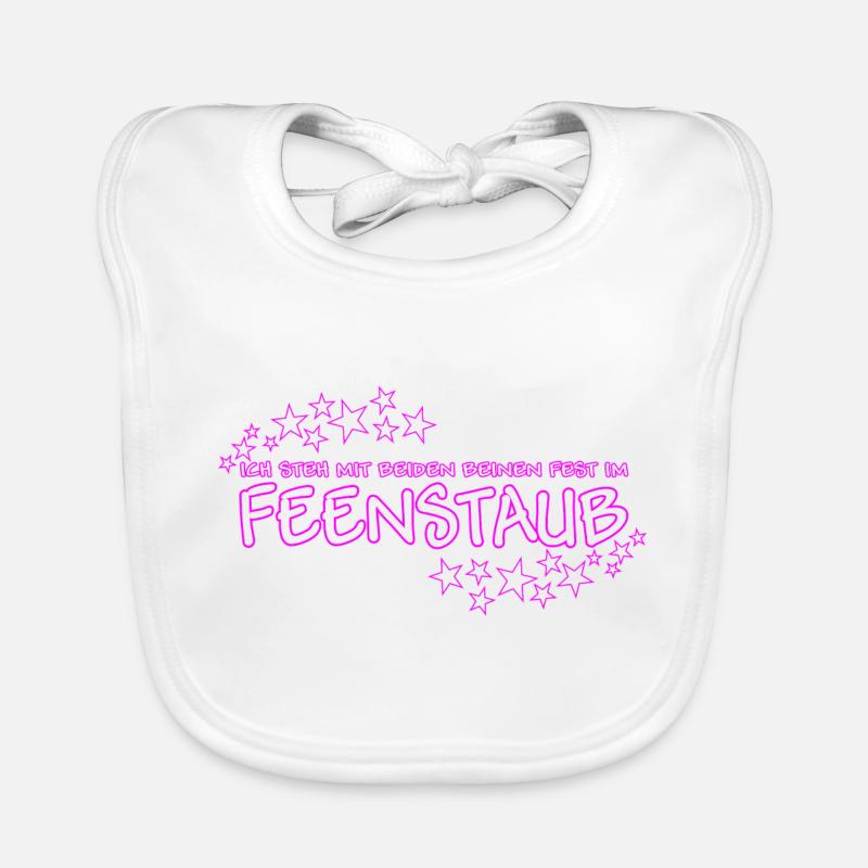 Spruch mit Feenstaub Baby Bio-Lätzchen