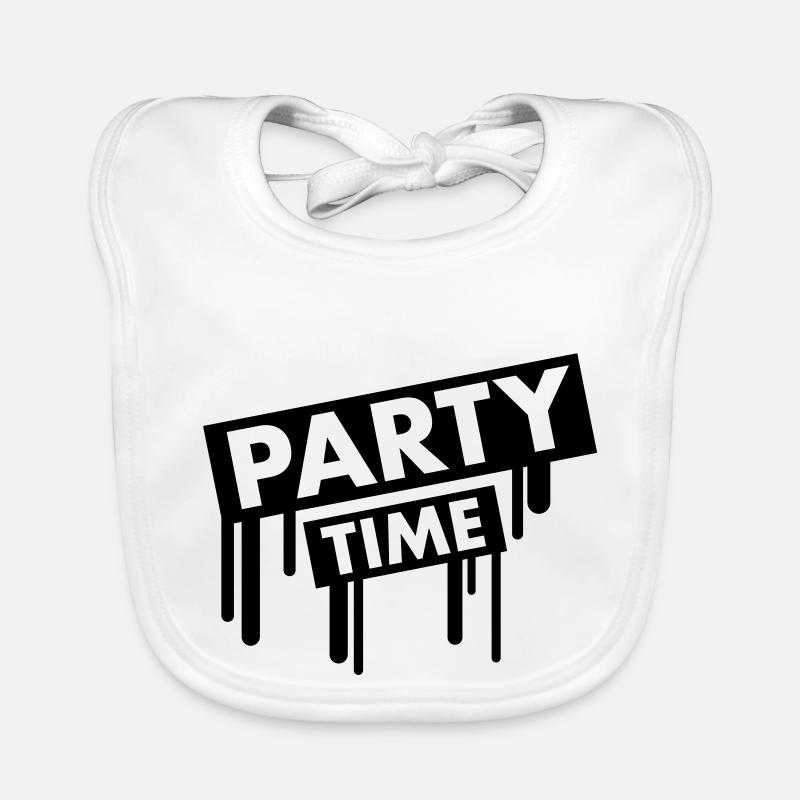 party_time_graffiti Organic Baby Bibs