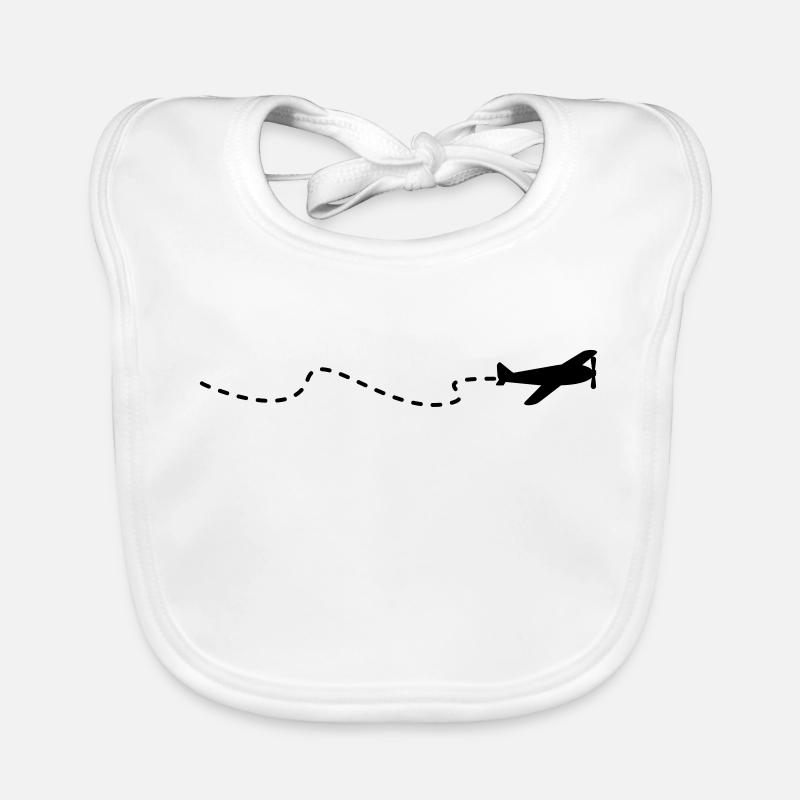 Flugzeug / flying plain (1c) Organic Baby Bibs