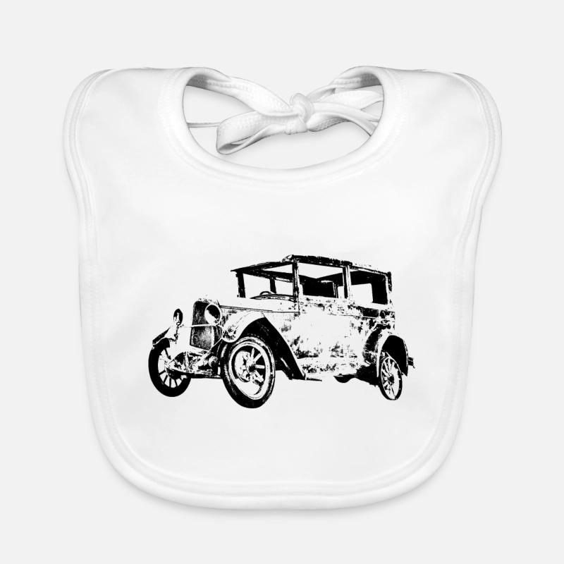 Oldtimer Auto Schrott PKW Historisch Baby Bio-Lätzchen