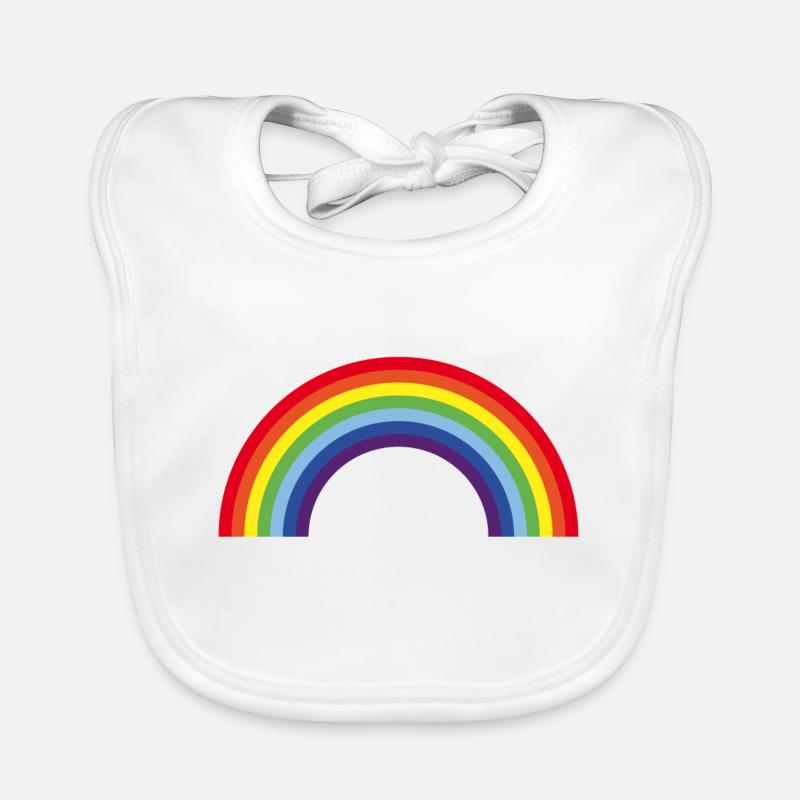 Regenbogen / Rainbow (7er) Baby Bio-Lätzchen