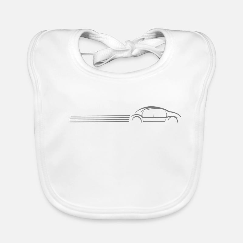 Voiture de lignes de tableau de bord Bavoir bio Bébé