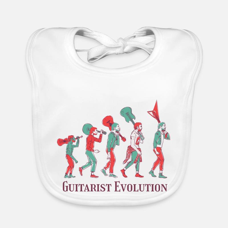 Guitarist Evolution Music Rock Guitarist Organic Baby Bibs