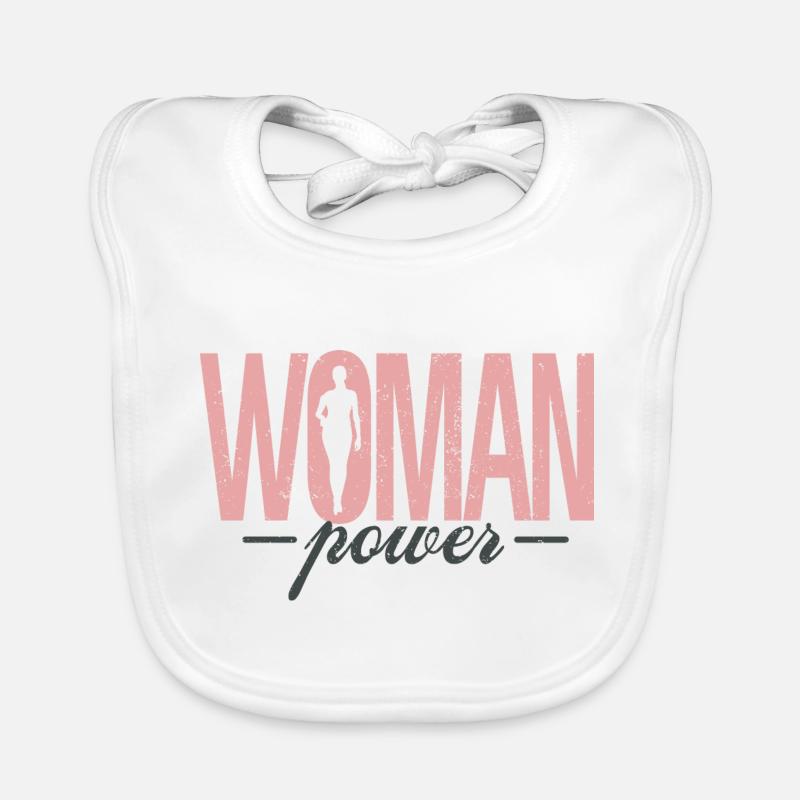 Women's Power Women's Day Rights Equality Organic Baby Bibs