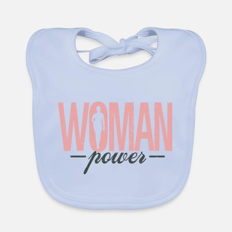 Women's Power Women's Day Rights Equality Organic Baby Bibs