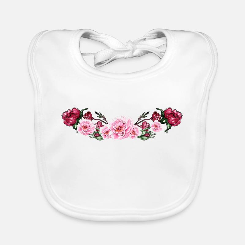 Fleurs Bavoir bio Bébé