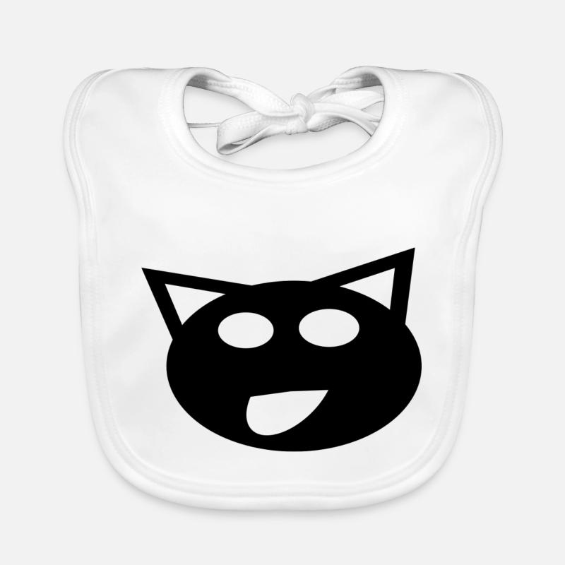 die schwarze Katze Baby Bio-Lätzchen